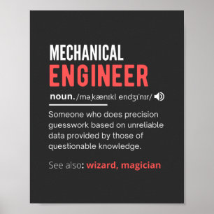 Poster Engenheiro mecânico