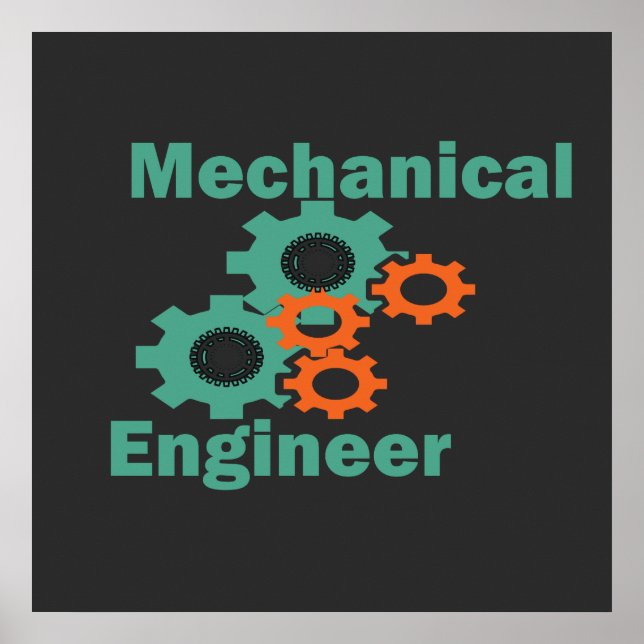 Poster engenheiro mecânico (Frente)