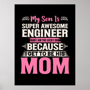 Poster Engenheiro Meu Filho É Um Engenheiro Fantástico