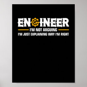 Poster Engenheiro não estou falando de engenharia engra