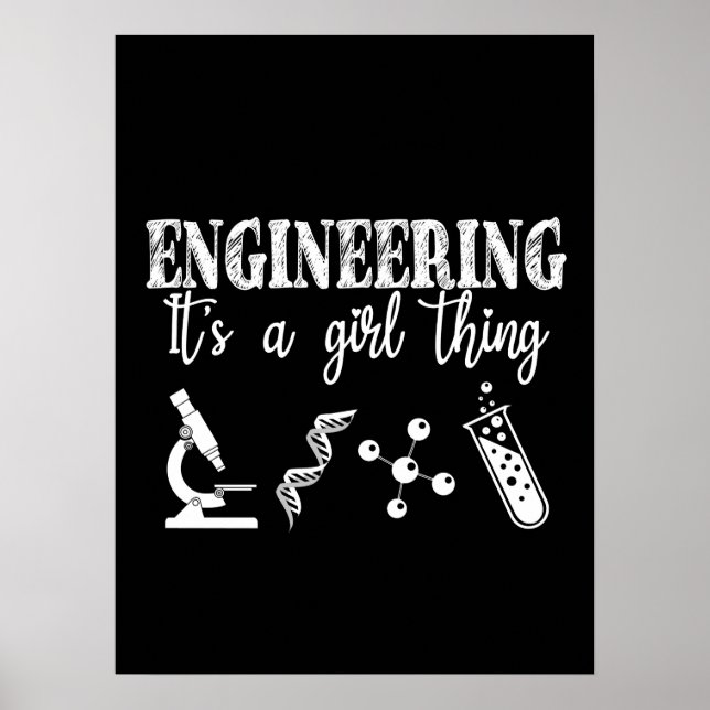 Poster Engineering It's a Girl Thing (Frente)