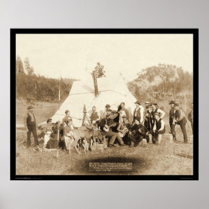 Poster Engineers Corps Relaxing in Tent SD 1889