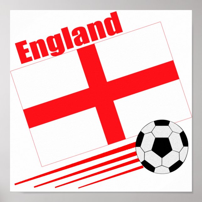 Poster England Soccer Team (Frente)