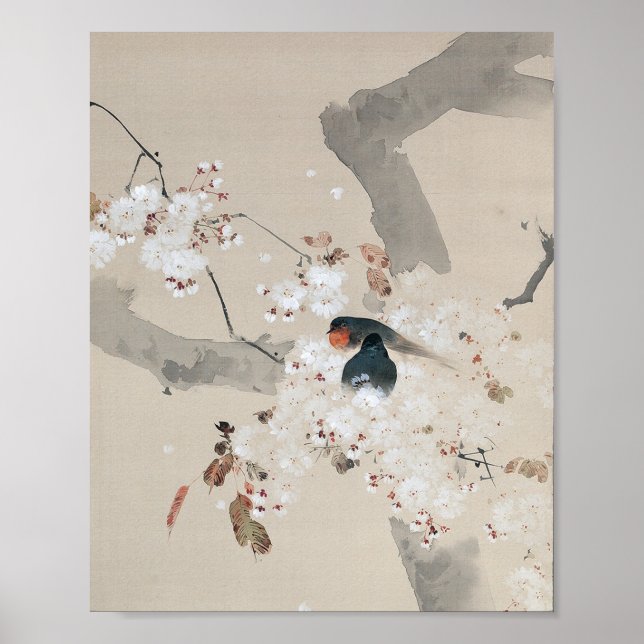 Poster Engolir no Flor de Cereja, Watanabe Seitei (Frente)