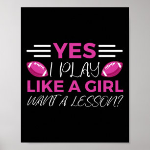 Poster Engraçada Bandeira de Futebol