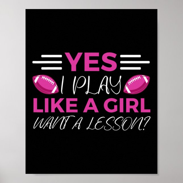 Poster Engraçada Bandeira de Futebol (Frente)