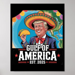 Poster Engraçada calça o Golfo da América no leste de 202