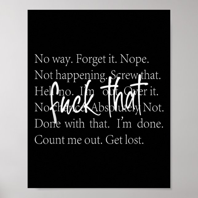 Poster Engraçada Camisa Sarcástica De Citação Com Formas  (Frente)