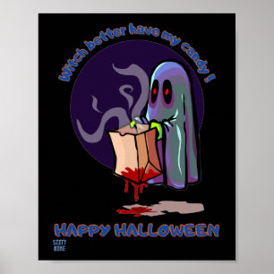 poster engraçada "HAPPY HALLOWEEN 2"