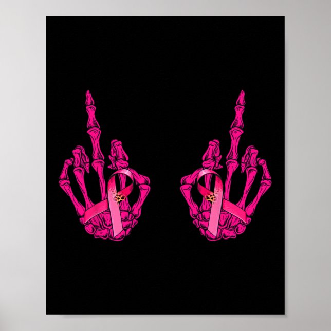 Poster Engraçada Maldição dos Dedos Palavras Breas de Can (Frente)