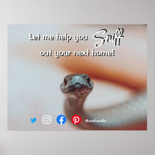 Poster engraçadinho do setor imobiliário cheire seu próxi