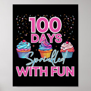 Poster Engraçado, 100 Dias, Cupcakes Meninos, 100 Dias, S