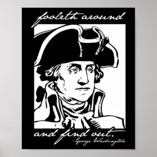 Poster Engraçado 4 De Julho 4 George Washington Foole
