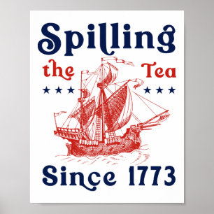Poster Engraçado 4 De Julho Esmagando O Chá Desde 1773 Qu
