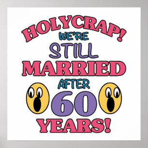 Póster Engraçado 60 anos