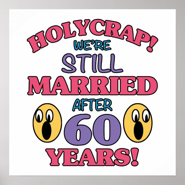 Póster Engraçado 60 anos (Frente)