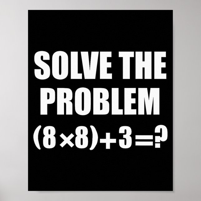 Poster Engraçado 67 Meme Pemdas Professor de Matemática E (Frente)
