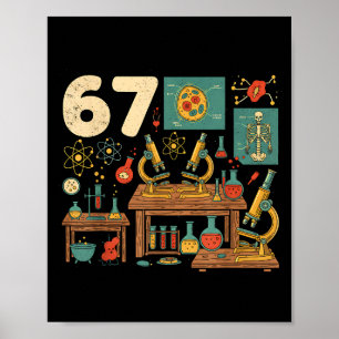 Poster Engraçado 67 Meme Professor de Ciências Alunos Sei