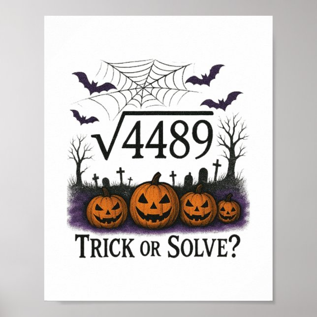 Poster Engraçado 67 Meme Professor de Matemática 6 7 Hall (Frente)
