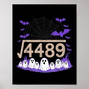 Poster Engraçado 67 Meme Professor de Matemática 6 7 Hall