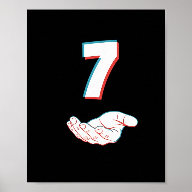 Poster Engraçado 67 Seis Sete Meme Casal Combinando Hallo (Frente)