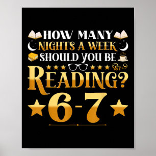 Poster Engraçado 6-7 Citação de Meme de Leitura Professor