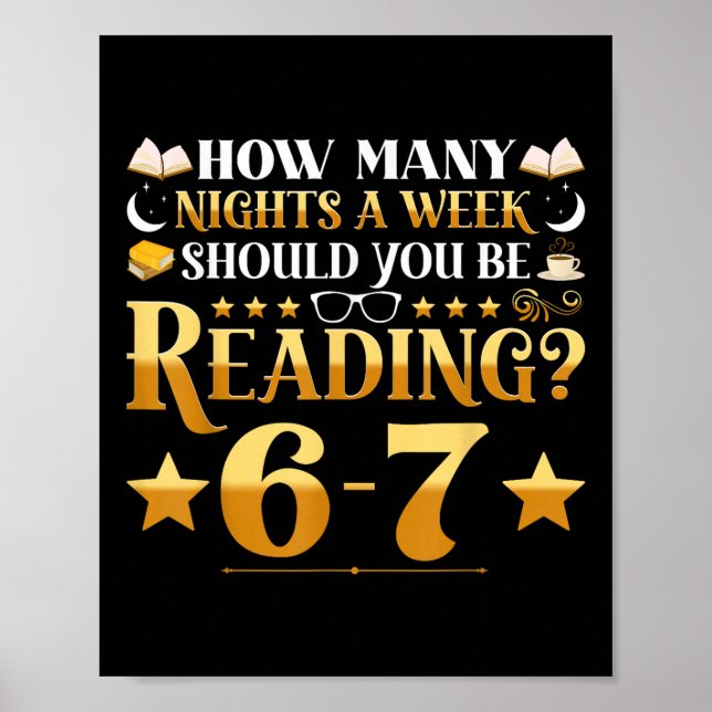 Poster Engraçado 6-7 Citação de Meme de Leitura Professor (Frente)
