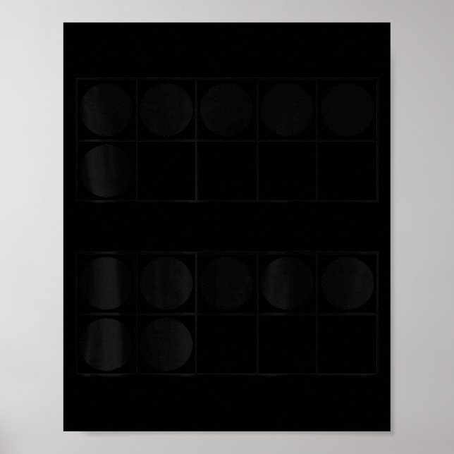 Poster Engraçado 6 7 Número Professores Alunos Seis Sete  (Frente)