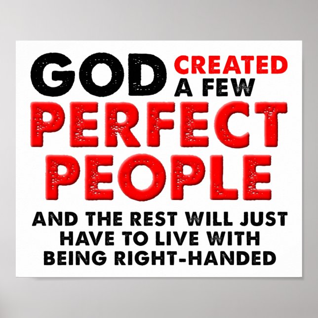 Poster Engraçado à Esquerda (Frente)