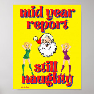 poster engraçado "AINDA NAUGHTY"