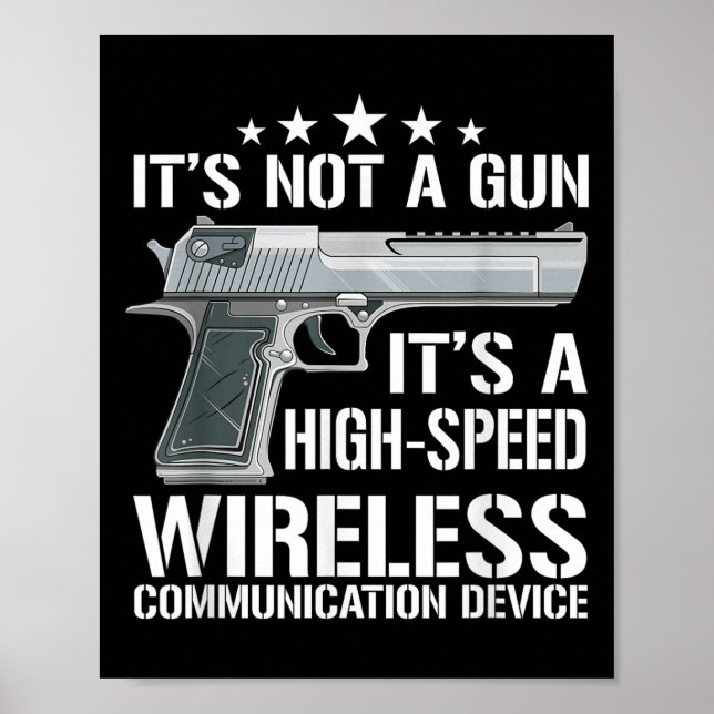 Poster Engraçado Ammo Gun Lovers Dizendo que o dono da ar (Frente)