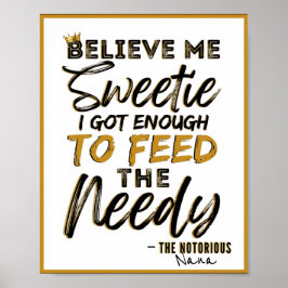 Poster Engraçado Aniversário/Chá de fraldas do Hip Hop da