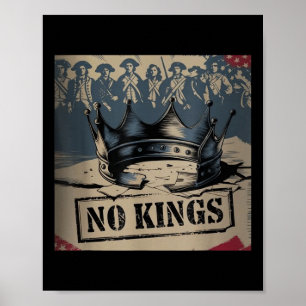 Poster Engraçado Anti-Trump, Sem Reis, Anti-Fascismo, Pol