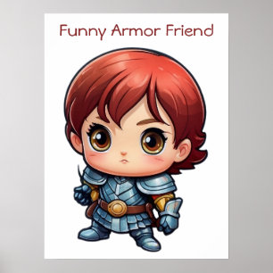 Poster Engraçado Armador Engraçado, Amigo do Guerreiro de