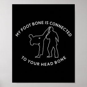 Poster Engraçado Artes Marciais Taekwondo Karate Tkd Kick