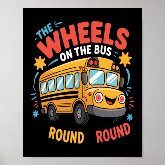 Poster Engraçado As Rodas Do Ônibus (Frente)
