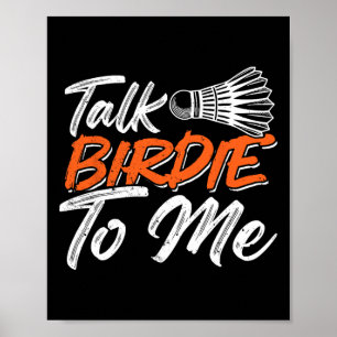 Poster Engraçado Badminton Humor Smash Shuttle Birdie Esp