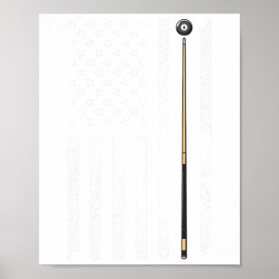 Poster Engraçado Bandeira Americana Design para Homens Mu