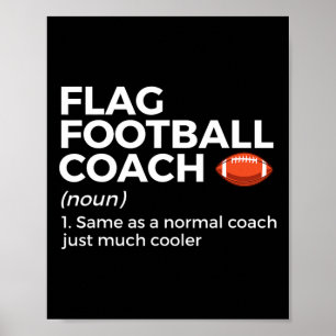 Poster Engraçado Bandeira - Definição de treinador de fut