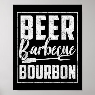 Poster Engraçado Barbecue Beer Bourbon Mulheres Gráfico H