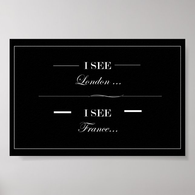 Poster Engraçado Bathroom Wall Art (Frente)