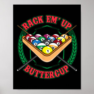 Poster Engraçado Billiards Piscina Hall Snooker Rack Em C