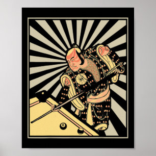 Poster Engraçado Billiards Presente Para O Jogador De Pis