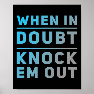 Poster Engraçado Boxing Cita Engraçado De Quando Em Dublê