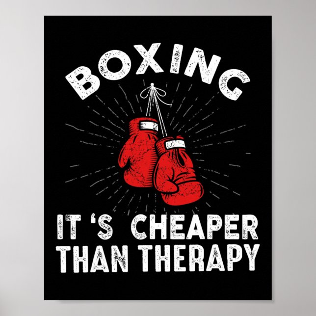 Poster Engraçado Boxote Luvas Boxer (Frente)