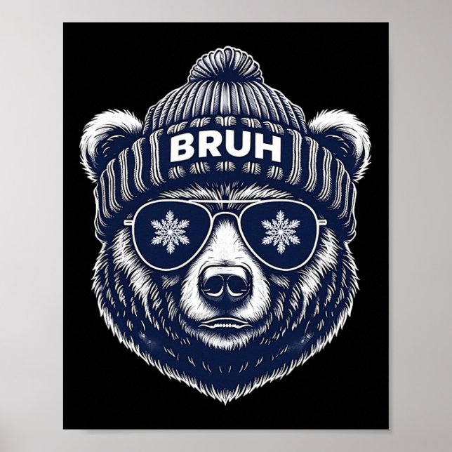 Poster Engraçado Bruh - Natal (Frente)