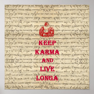 Póster Engraçado Buda dizendo