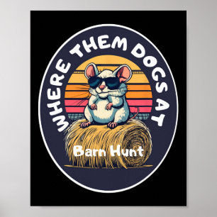 Poster Engraçado Byrn Hunt - Rato Bonito Com Pulmões À Pr