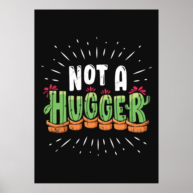 Poster Engraçado Cactus (Frente)