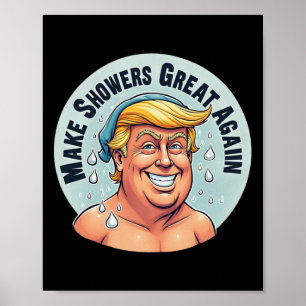 Poster Engraçado Chá Grear novamente